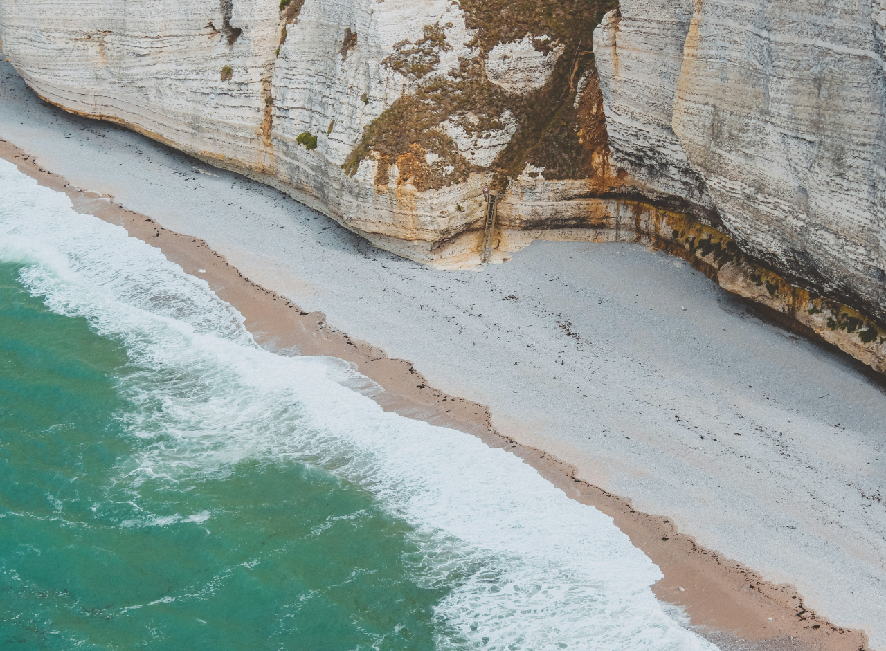 photo d'un littoral de normandie